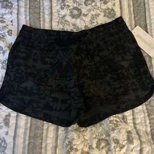 Marika Black Athletic Shorts Lightweight Elastic Waist